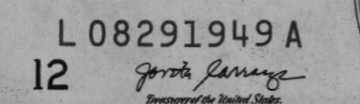 08291949 | US Date: 08/29/1949 | EU Date: 29/08/1949